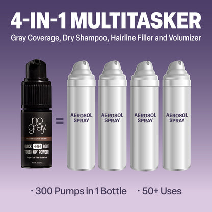 No Gray Quick 4-in-1 Root Touch Up (Medium To Dark Brown)