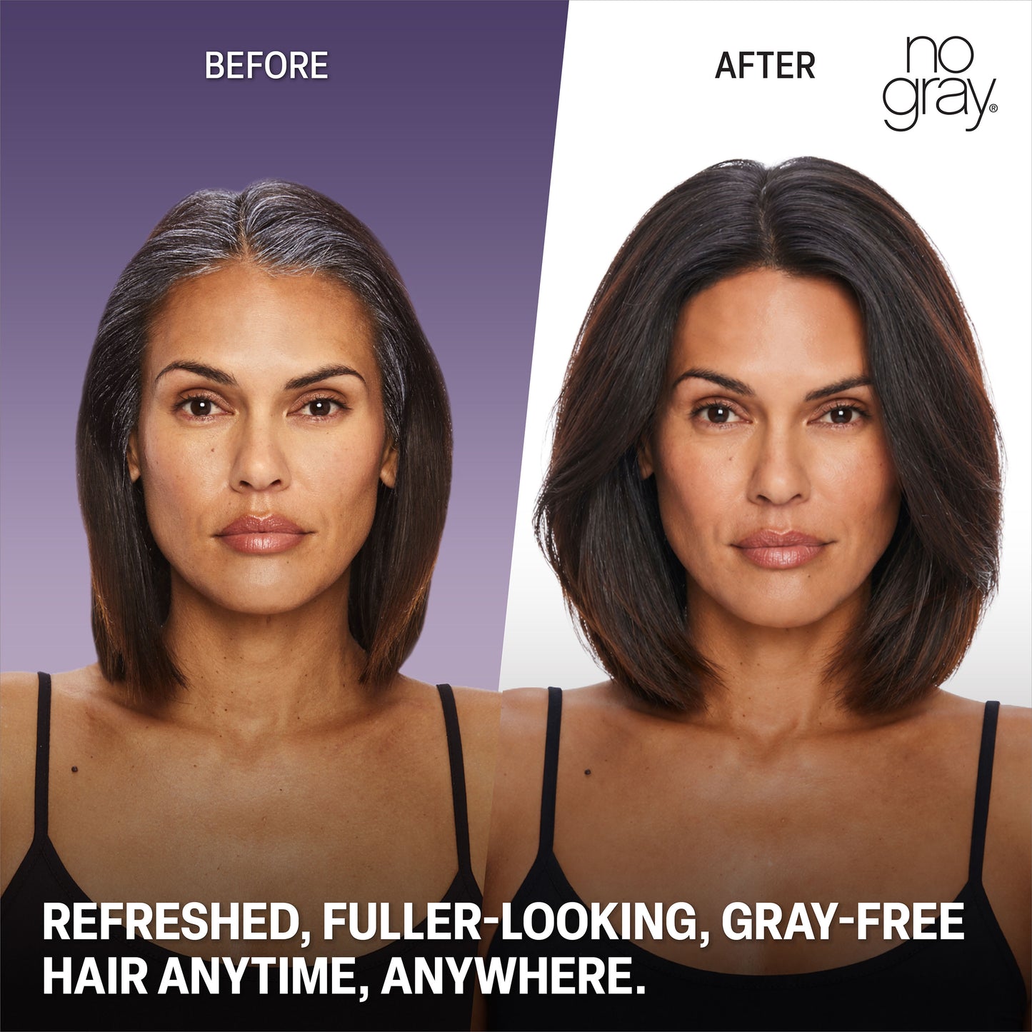 No Gray Quick 4-in-1 Root Touch-Up Dry Shampoo Powder (Light To Medium Brown)
