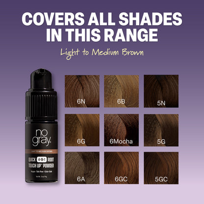No Gray Quick 4-in-1 Root Touch Up (Light To Medium Brown)