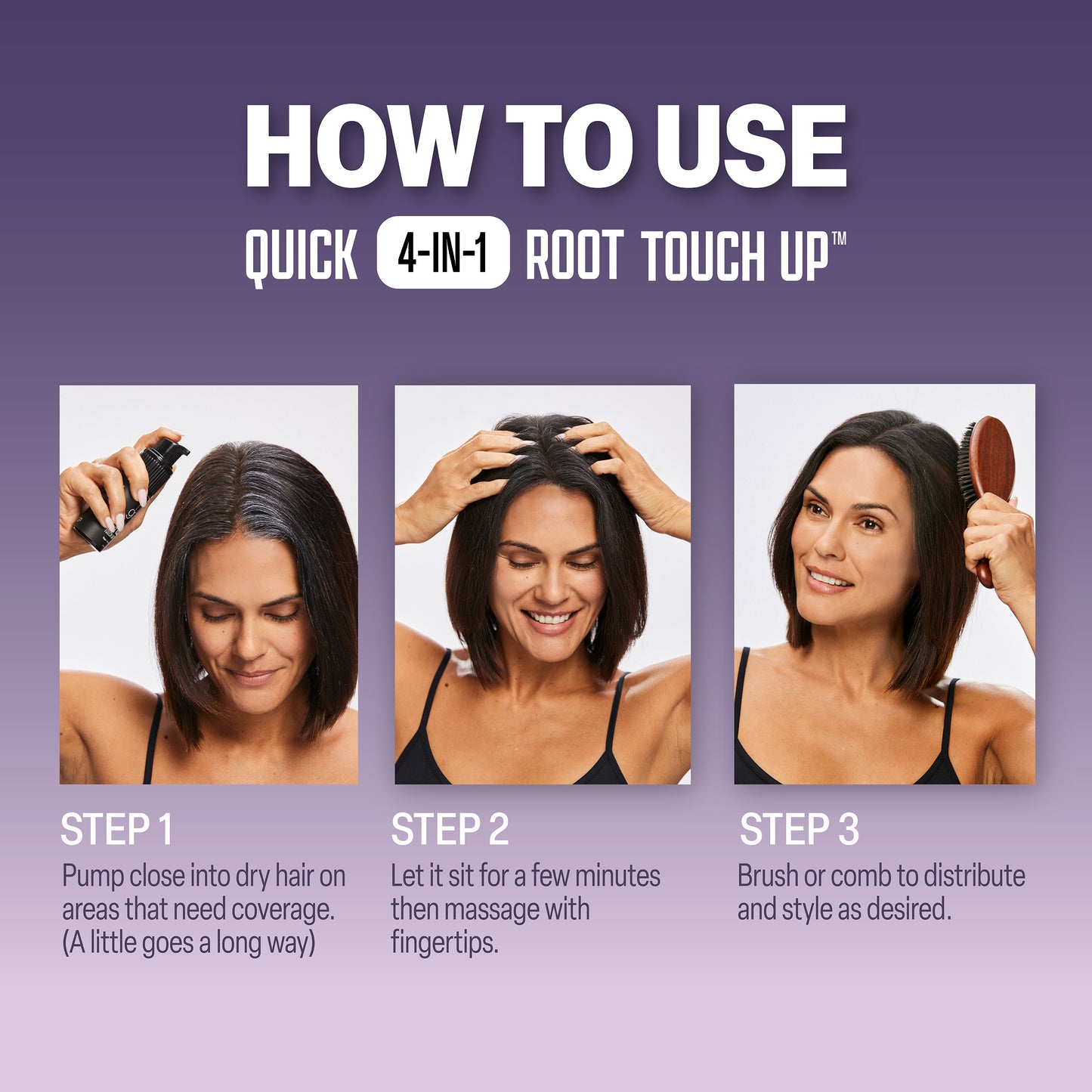 No Gray Quick 4-in-1 Root Touch Up (Light To Medium Brown)