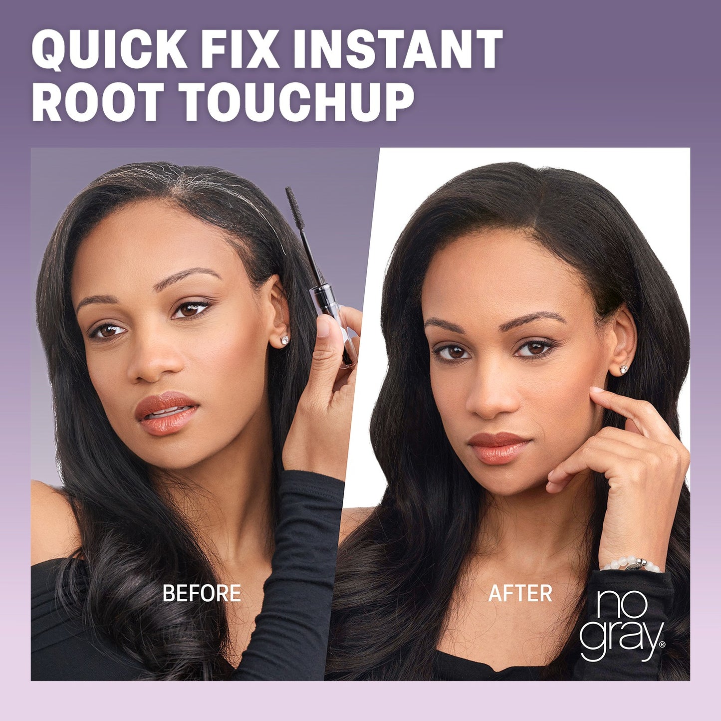 No Gray Quick Fix Instant Root TouchUp (Black)