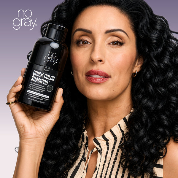 No Gray Quick Permanent Hair Color Shampoo, 8.45oz (Black)
