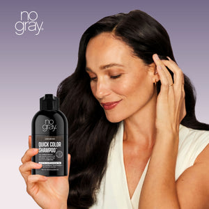 No Gray Quick Permanent Hair Color Shampoo, 8.45oz (Dark Brown)
