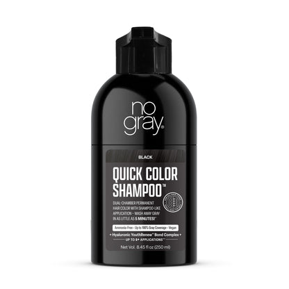 No Gray Quick Permanent Hair Color Shampoo, 8.45oz (Black)
