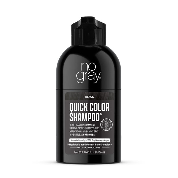 No Gray Quick Permanent Hair Color Shampoo, 8.45oz (Black)