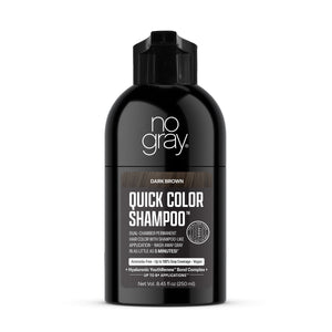 No Gray Quick Permanent Hair Color Shampoo, 8.45oz (Dark Brown)