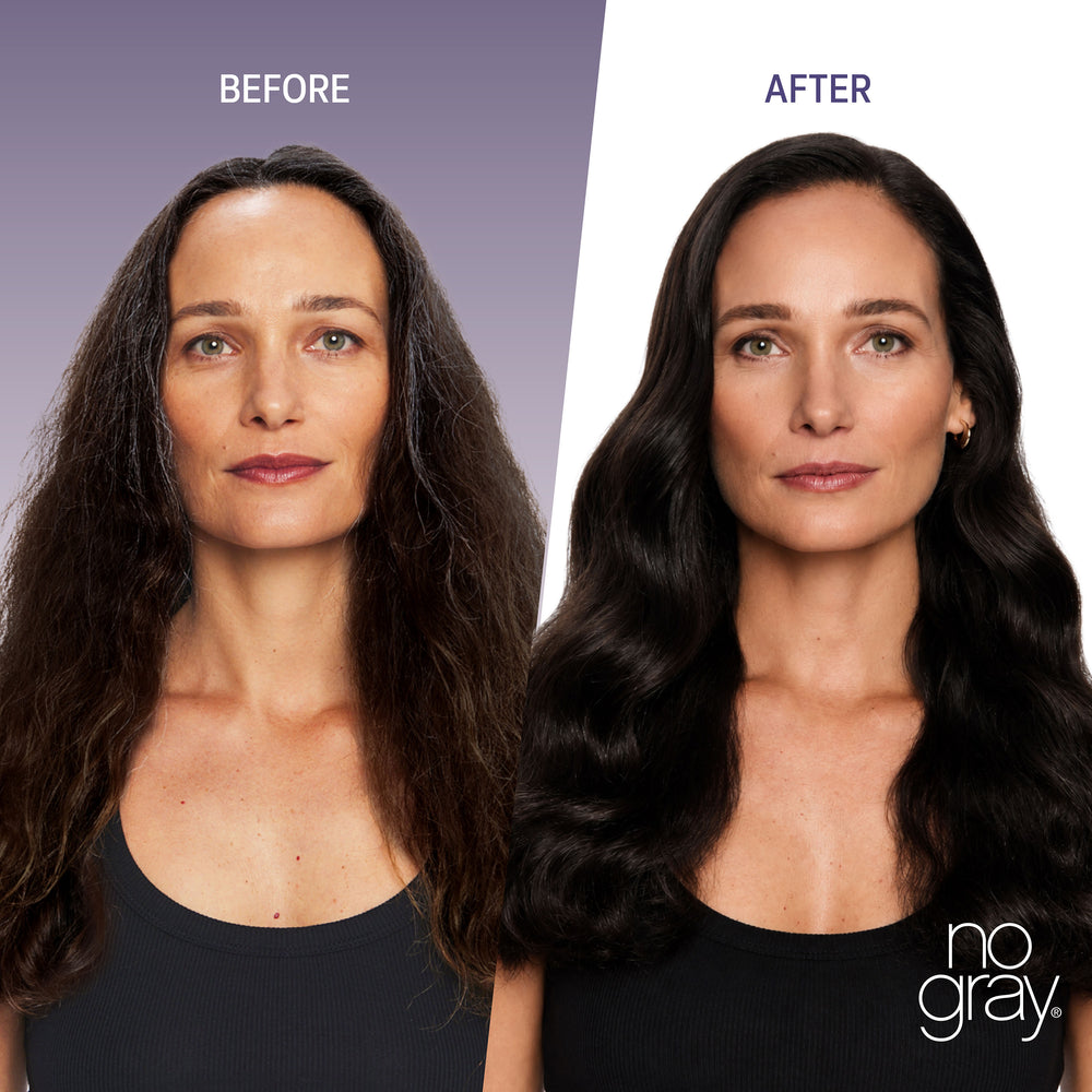No Gray Quick Permanent Hair Color Shampoo, 8.45oz (Dark Brown)