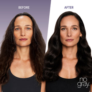 No Gray Quick Permanent Hair Color Shampoo, 8.45oz (Dark Brown)