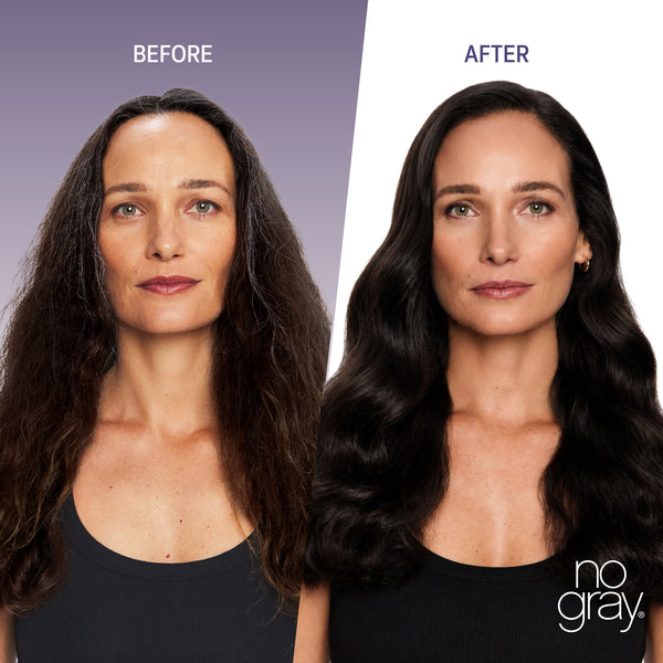 No Gray Quick Permanent Hair Color Shampoo, 8.45oz (Dark Brown)