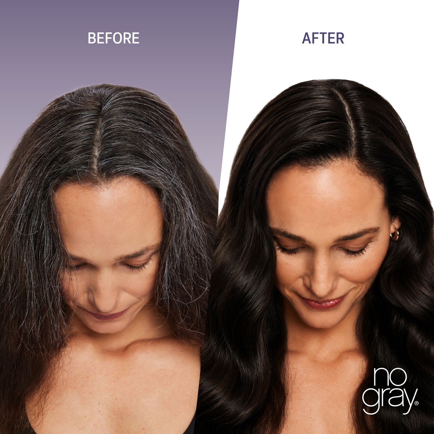No Gray Quick Permanent Hair Color Shampoo, 8.45oz (Dark Brown)