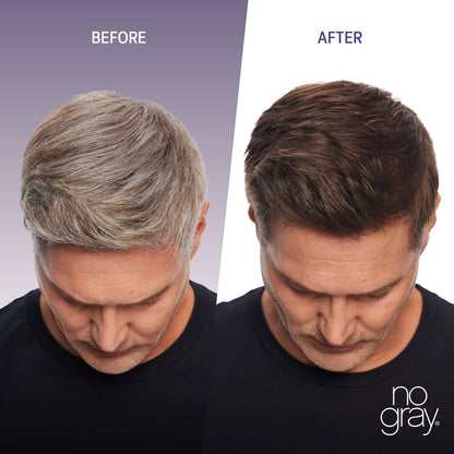 No Gray Quick Permanent Hair Color Shampoo, 8.45oz (Medium Brown)
