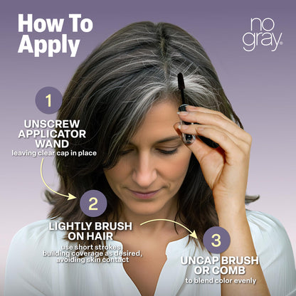 No Gray Quick Fix Instant Root TouchUp (Black)