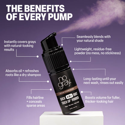 No Gray Quick 4-in-1 Root Touch Up (Light To Medium Brown)