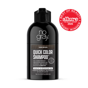 No Gray Quick Permanent Hair Color Shampoo, 8.45oz (Dark Brown)