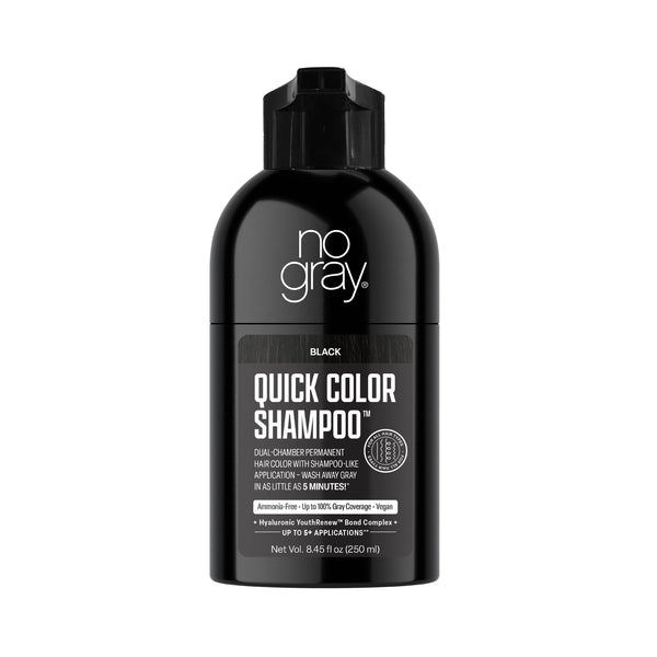 No Gray Quick Permanent Hair Color Shampoo, 8.45oz (Black)