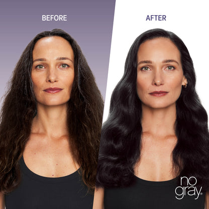 No Gray Quick Permanent Hair Color Shampoo, 8.45oz (Black)