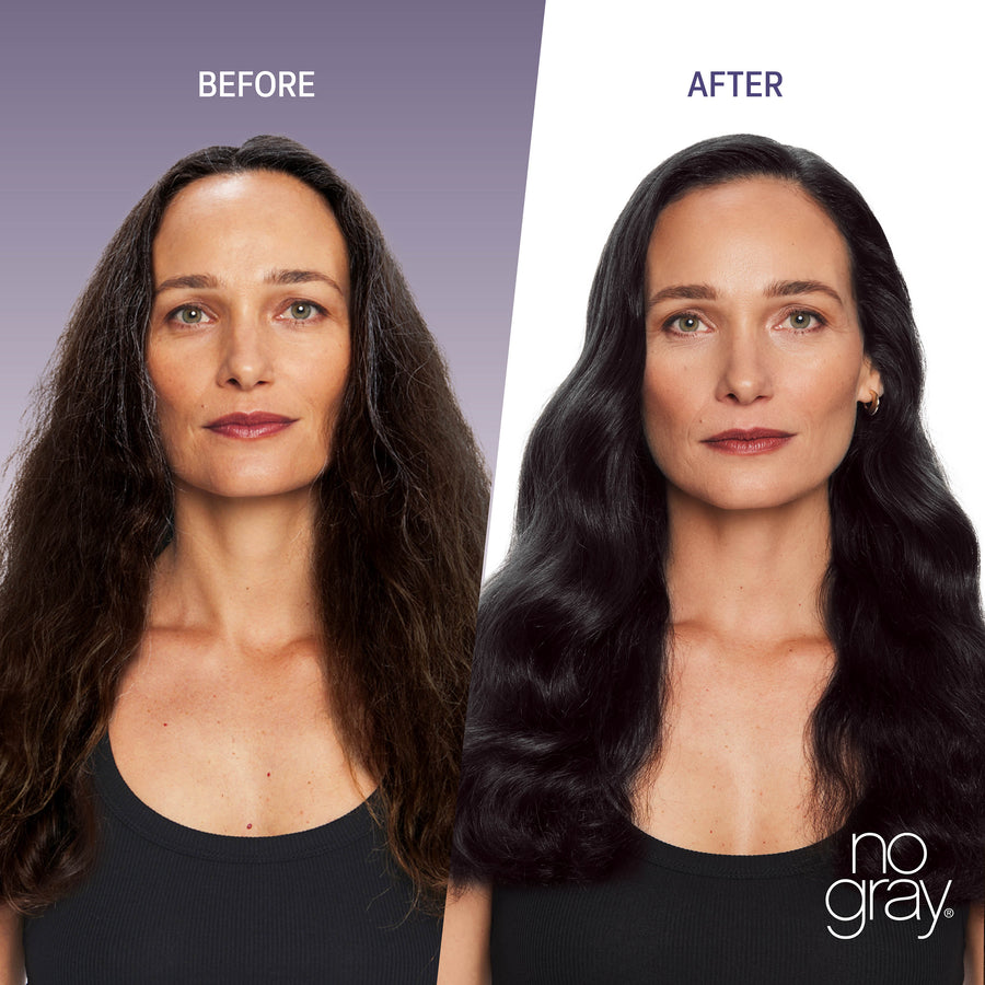 No Gray Quick Permanent Hair Color Shampoo, 8.45oz (Black)