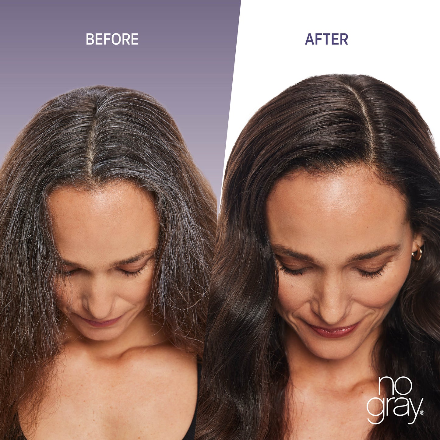 No Gray Quick Permanent Hair Color Shampoo, 8.45oz (Dark Brown)