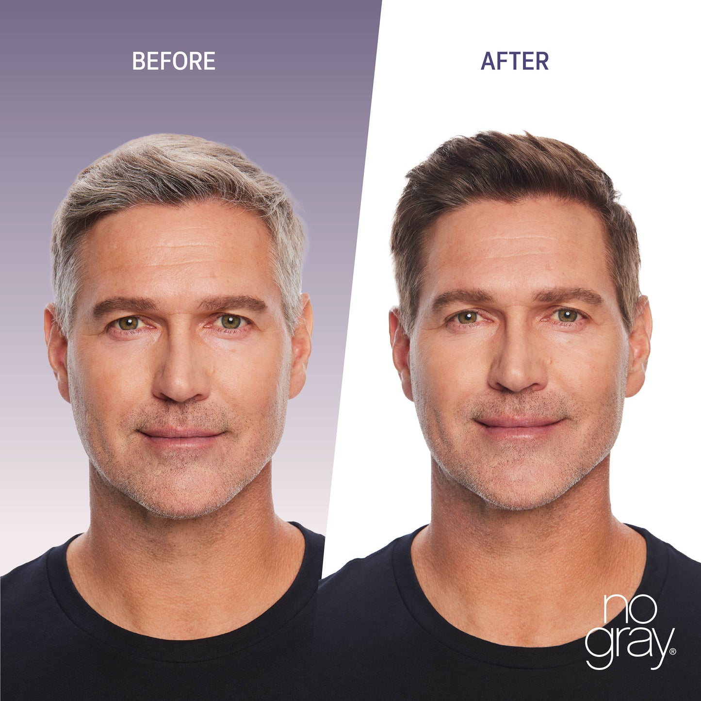 No Gray Quick Permanent Hair Color Shampoo, 8.45oz (Dark Brown)