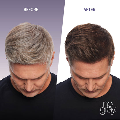 No Gray Quick Permanent Hair Color Shampoo, 8.45oz (Dark Brown)