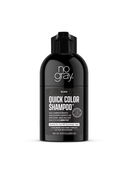No Gray Quick Permanent Hair Color Shampoo, 8.45oz (Black)