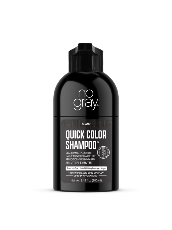 No Gray Quick Permanent Hair Color Shampoo, 8.45oz (Black)