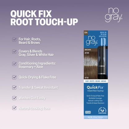 No Gray Quick Fix Instant Root TouchUp (Brown)